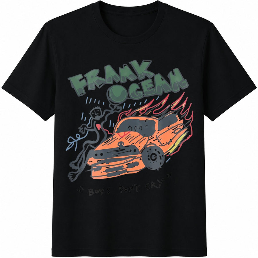 Frank Ocean Boys Don't Cry Cotton T-Shirt in Black