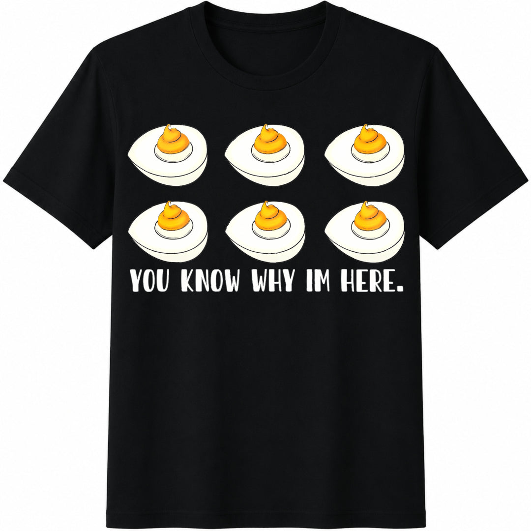 Easter You Know Why I'm Here Cotton T-Shirt in Black