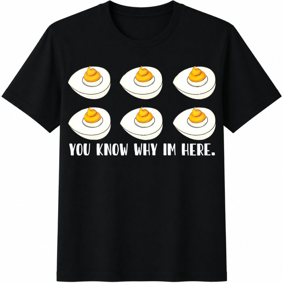 Easter You Know Why I'm Here Cotton T-Shirt in Black