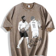 Irving US In USA 2024 vintage washed oversized T-shirt in Brown