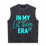 In My Let Them Era Vintage Washed Tank Top in Black