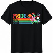 LGBTQ Equality Pride Cotton T-Shirt in Black