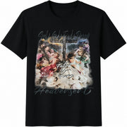 Seek God Find Peace Heaven Sent Cotton T-Shirt in Black