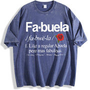 Fabuela Definiton Fabuela vintage washed oversized T-shirt in Blue
