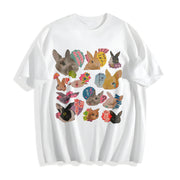 Y2K Bunny 90s Harajuku Cotton T-Shirt in White