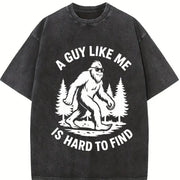 Retro a Guy Like Me Is Hard to Find Vintage Washed T-Shirt in Black