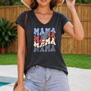 MAMA Sleeveless Vest Women's Color Cotton Tank Top in Gray