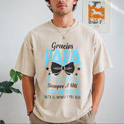 Papa Father's Day Birthday Vintage Washed T-Shirt in Beige