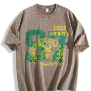 US 97 Lost Archives Tank Vintage Washed T-Shirt in Brown