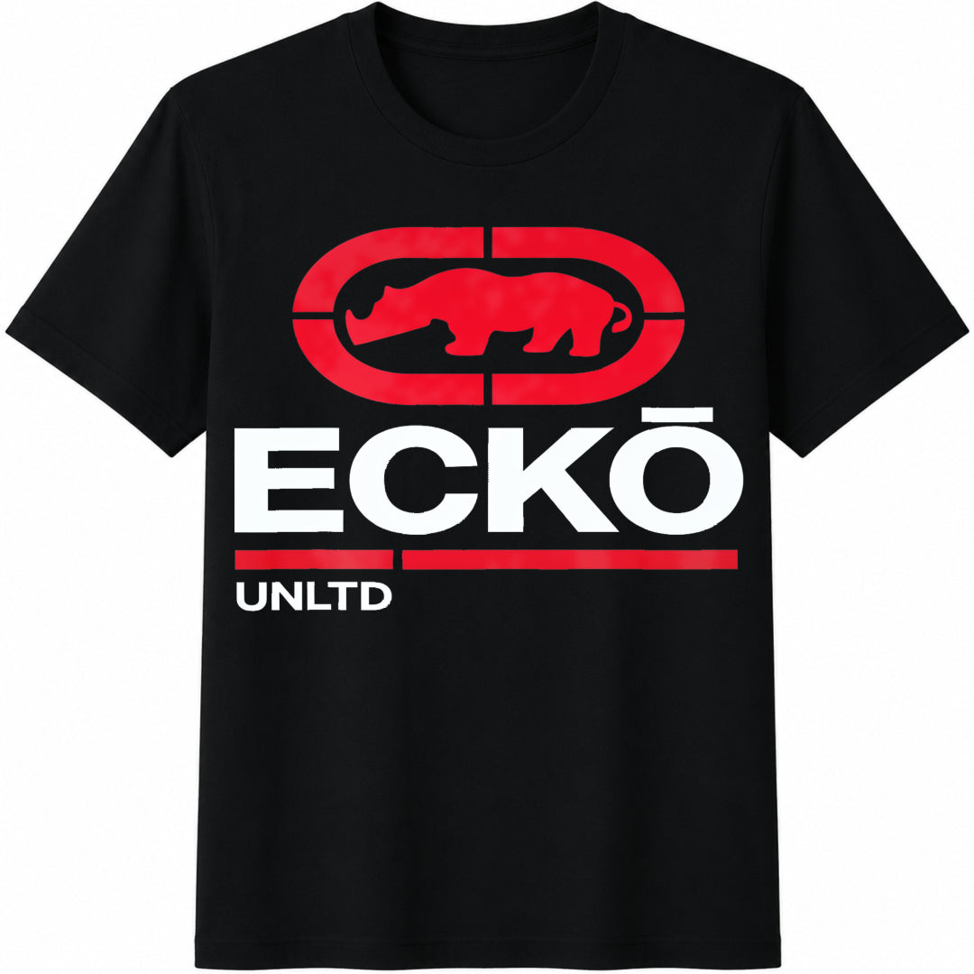 Ecko Unltd Rhino Logo Cotton T-Shirt in Black