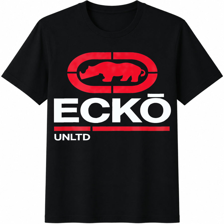 Ecko Unltd Rhino Logo Cotton T-Shirt in Black