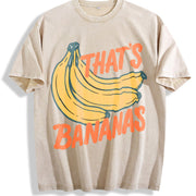 That's Bananas Vintage Washed T-Shirt in Beige