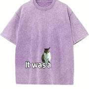 It Was a Joke Vintage Washed T-Shirt in Purple