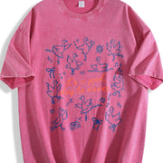 Dancer Silly Goose Vintage Washed T-Shirt in Red