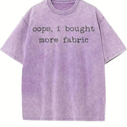 Oops I Bought More Vintage Washed T-Shirt in Purple