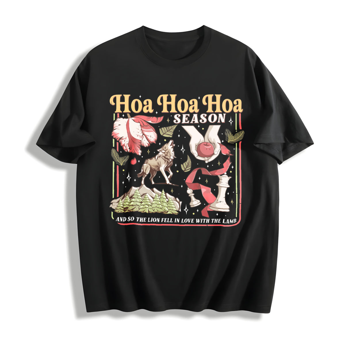 Twilight Inspired Hoa Season Vampires City of Forks Cotton T-Shirt in Black