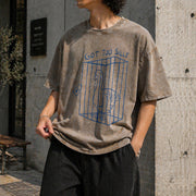 Got Too Silly Retro Silly Goose Vintage Washed T-Shirt in Brown