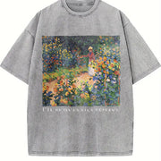 Plants Plant Lover Vintage Washed T-Shirt in Gray