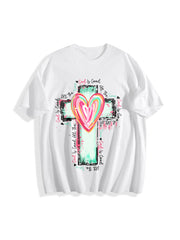 God Is Good All the Time Cotton T-Shirt in White