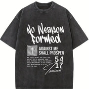Retro 230 Pure Christian Street Style Distressed Youth vintage washed oversized T-shirt in Black