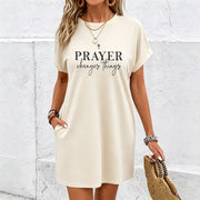 Pajamas Bathrobes Cotton T-Shirt in White