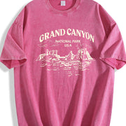 Grand Canyon National Park Vintage Washed T-Shirt in Red