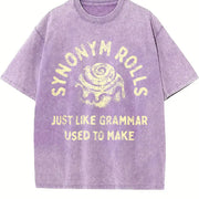 Rolls Just Like Grandma Used to Make Vintage Washed T-Shirt in Purple