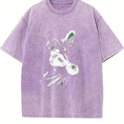 Superstyle Dr.Doom The Masked Tyrant Doctor Doom MCU vintage washed oversized T-shirt in Purple