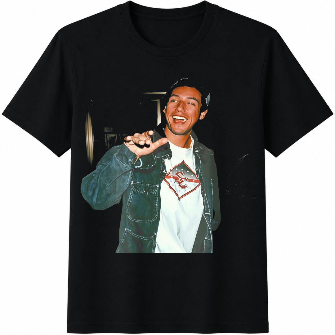 Adam Sandler Movie Cotton T-Shirt in Black