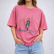 Bad Bunnie Benito Bowl vintage washed oversized T-shirt in Red