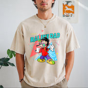 Rad Dad and Rad Like Dad Matching Vintage Washed T-Shirt in Beige
