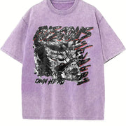 Be Your Own Hero Vintage Washed T-Shirt in Purple