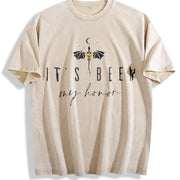 Fourth Wing It’s Been My Honor Vintage Washed T-Shirt in Beige