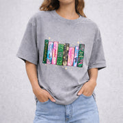 Wicked Changed For Good Book vintage washed oversized T-shirt in Gray