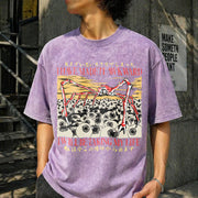 I Have Made It Awkward Japanese Spider Crab Vintage Washed T-Shirt in Purple