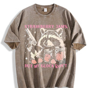 Retro Golf Fried Snowflake Vintage Washed T-Shirt in Brown