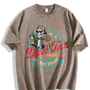 Dad Tax Making Sure It's Not Poison Vintage Washed T-Shirt in Brown