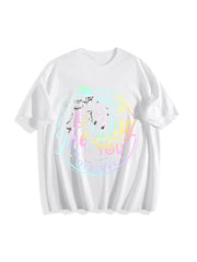 Skeleton Inspiration Cotton T-Shirt in White