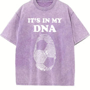 It's in My DNA Fingerprint Vintage Washed T-Shirt in Purple