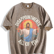 Jesus Disappointments All Of You vintage washed oversized T-shirt in Brown