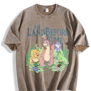 The Land Before Time Dinosaur Friends vintage washed oversized T-shirt in Brown