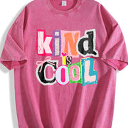 Kind Is Cool Vintage Washed T-Shirt in Red