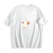 Outnumbered by Boys Goose Cotton T-Shirt in White