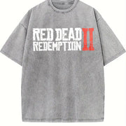 Red Dead Redemption 2 Vintage Washed T-Shirt in Gray