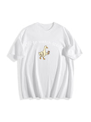 Soccer Mom Goose Soccer Mama Mothers Day Cotton T-Shirt in White