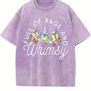 Full of Rage and Whimsy Frog Vintage Washed T-Shirt in Purple