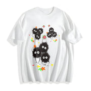Studio Ghibli Soot Sprites Cotton T-Shirt in White