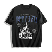 Happily Ever After Cotton T-Shirt in Black