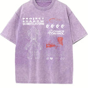 Project Shadow the Hedgehog Vintage Washed T-Shirt in Purple