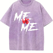 Me Vs Me Vintage Washed T-Shirt in Purple